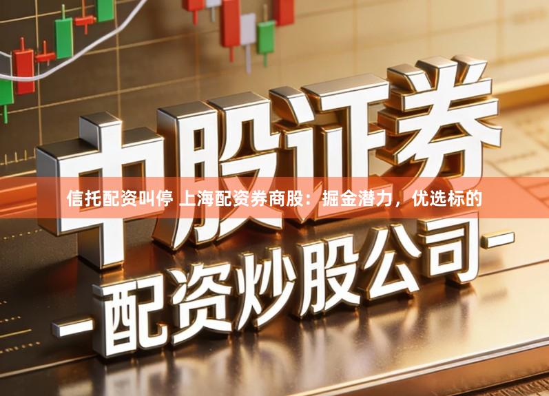 信托配资叫停 上海配资券商股:掘金潜力,优选标的